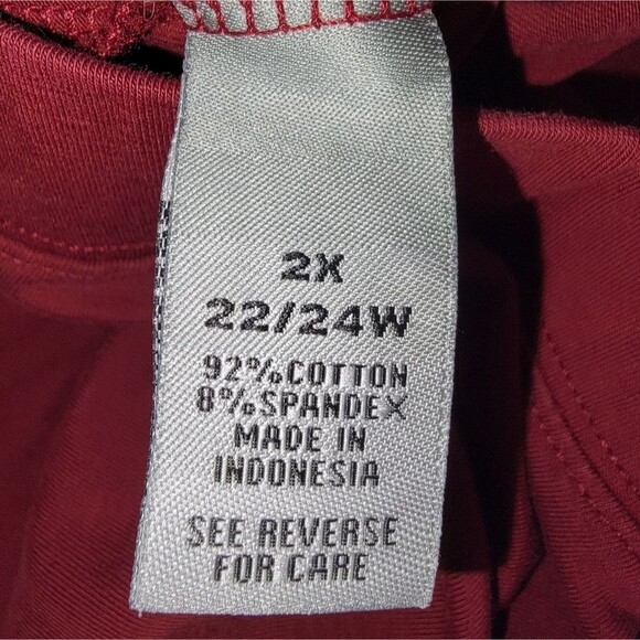 Catherines Active Capri Leggings lattice detail Size 2x - Picture 5 of 5